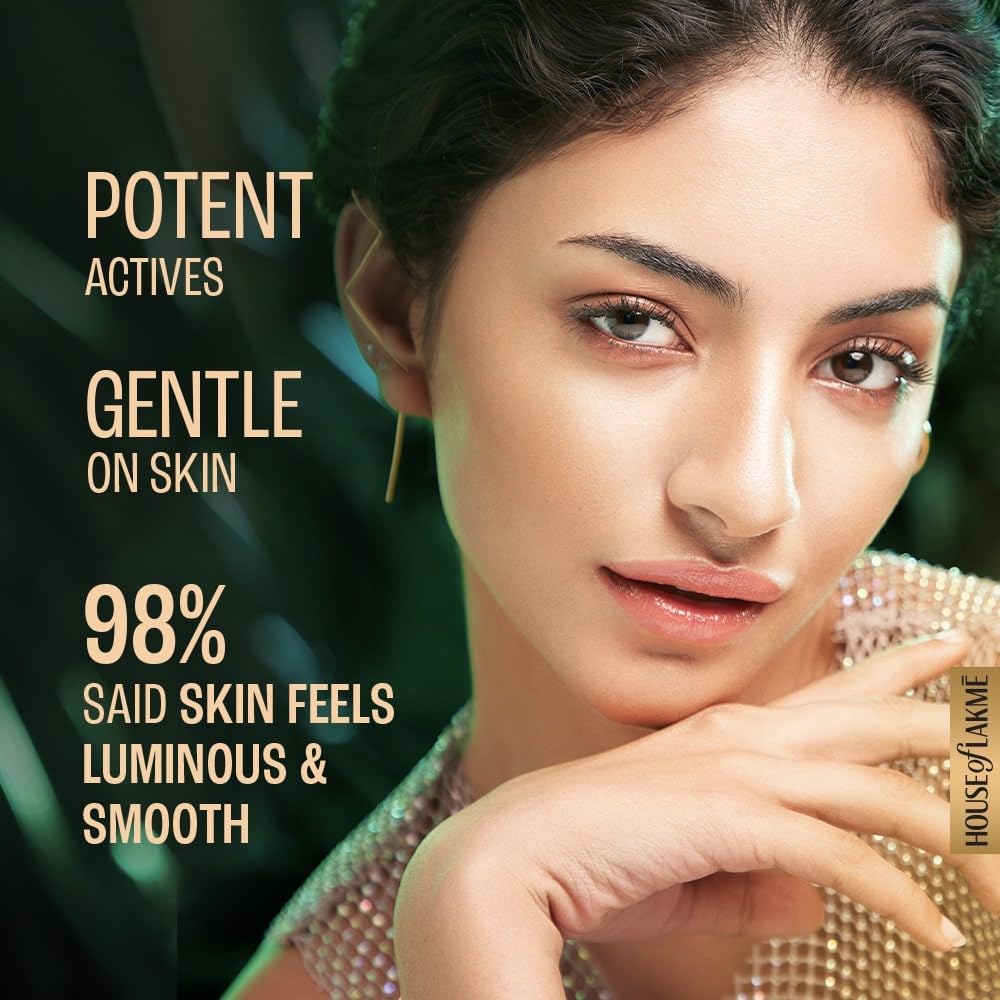 Lakme Lumi Smooth AHA+BHA+PHA+B3 Face Cream to Exfoliate & Unclog Pores, 50G