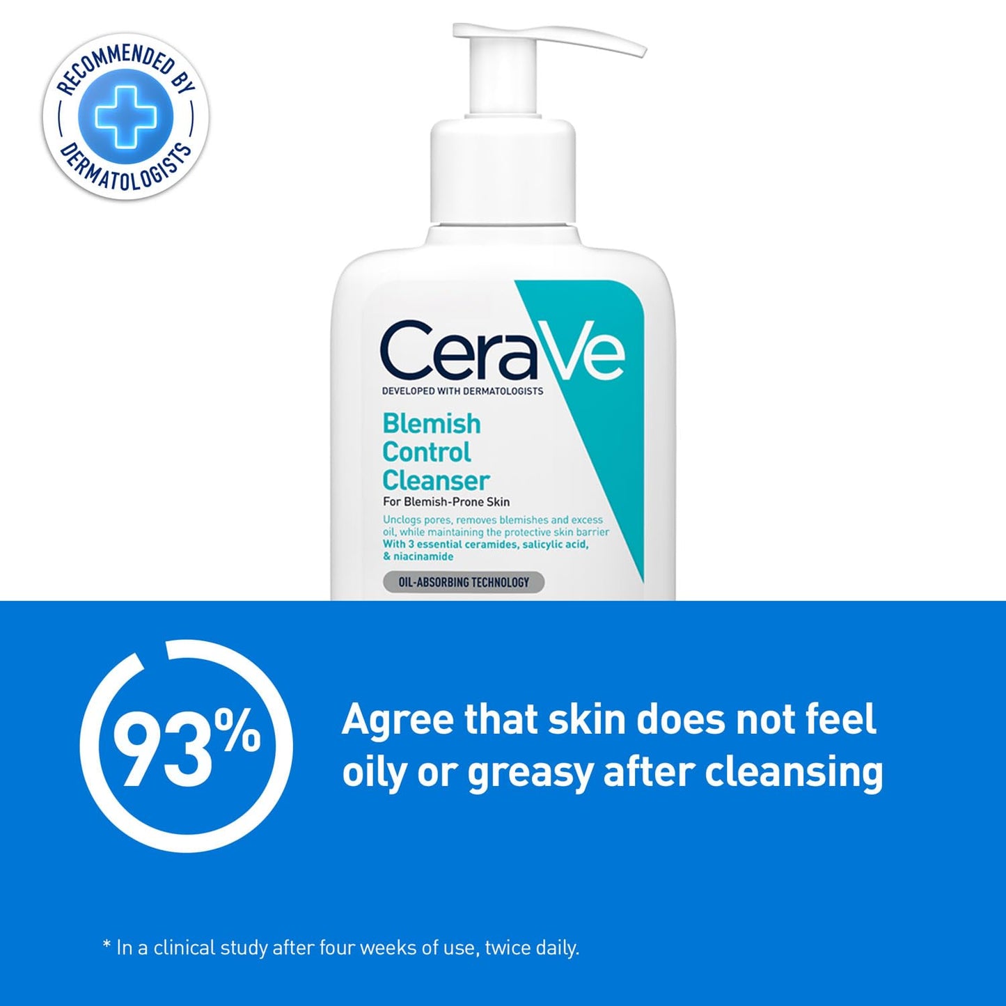 CeraVe Blemish Control Cleanser with 2% Salicylic Acid and Niacinamide