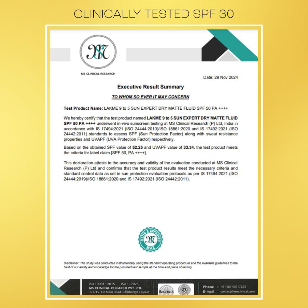 Lakme Sun Expert SPF 30 Ultra Matte Sunscreen Lotion