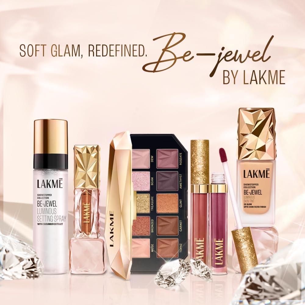 Lakme Be-Jewel Luminous Skin Tint: 24HR Lasting, Light-Reflecting Glow, Warm Beige