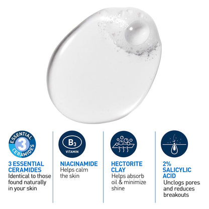 CeraVe Blemish Control Cleanser with 2% Salicylic Acid and Niacinamide