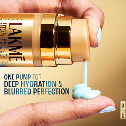 Lakme 9to5 Double Duty Hydrating Moisturizer + Primer, Blurs Pores, 30g