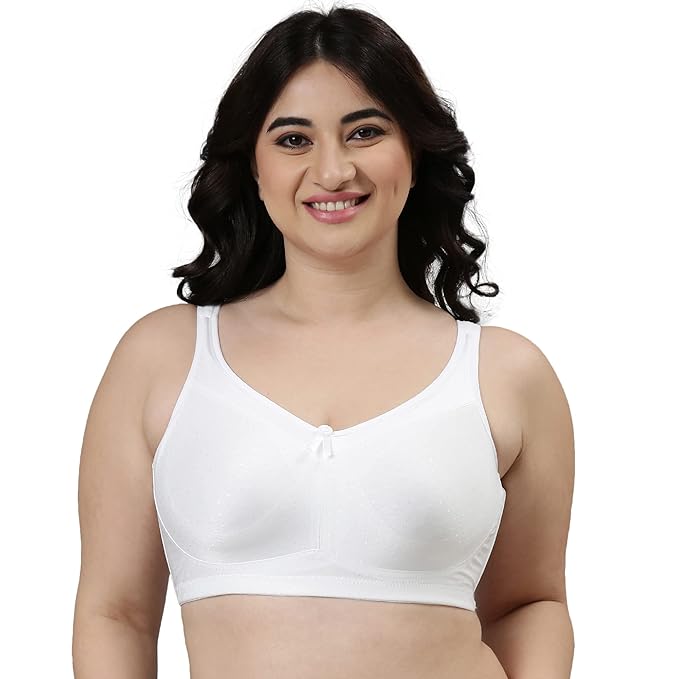 Enamor FB12 Full Support Smooth Super Lift Bra - Non-Padded, Wirefree Comfort