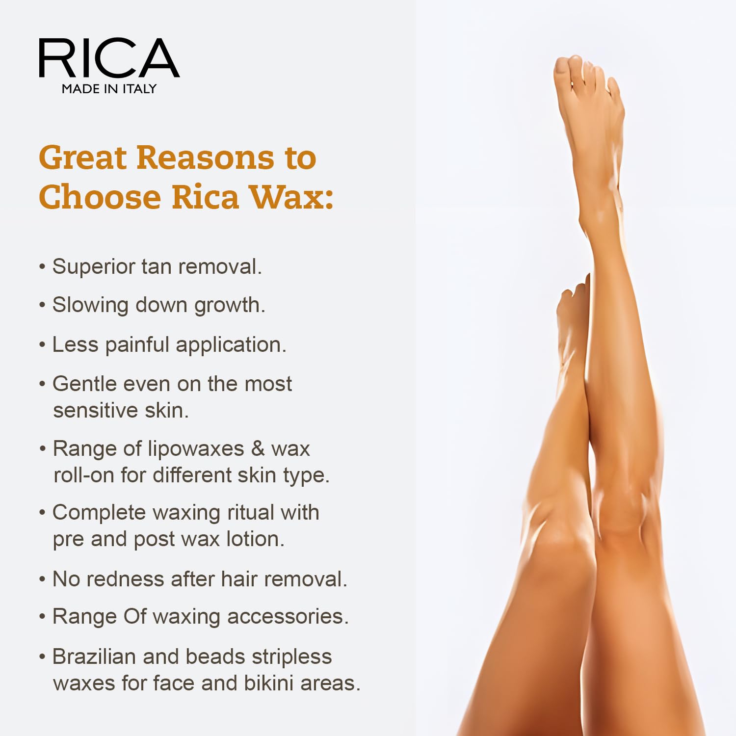 Rica Brazilian Wax Avocado Butter Stripless Face Bikini Hair Removal