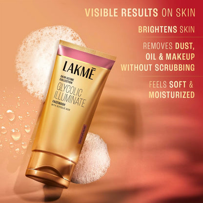 Lakmé Glycolic Illuminate Face Wash with Glycolic Acid for Glowing Skin
