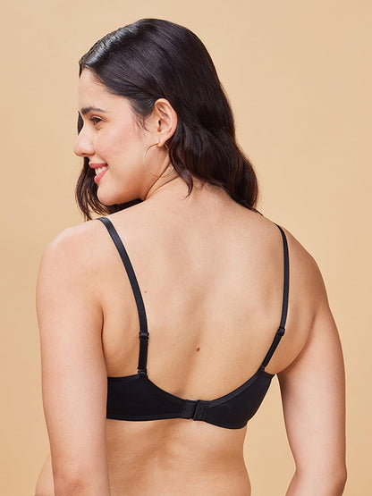 Enamor Women's Nylon Blend Wire-Free Everyday T-Shirt Bra for Smooth Comfort