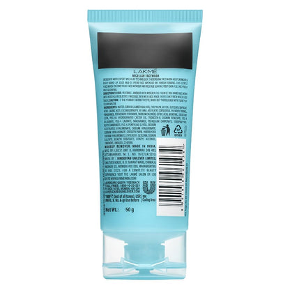 Lakme Micellar Pure Deep Pore Face Wash with Hyaluronic Acid 50g