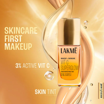 Lakme Vitamin C Superglow Skin Perfecting Tint: Hydrating, Brightening, Air-Light Formula
