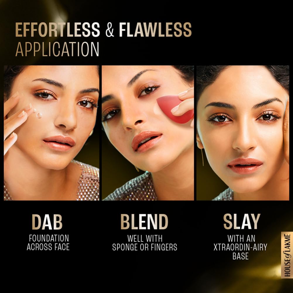 Lakme Xtraordin-airy Matte Mousse Foundation, SPF 8, Pore Minimizing, Rose Creme