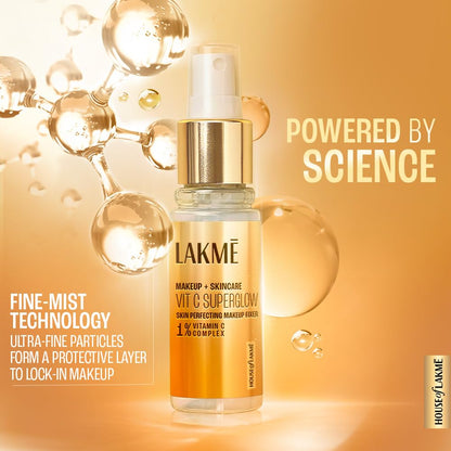 Lakme Vitamin C Superglow Skin Perfecting Makeup Fixer 60ml for Radiant Skin