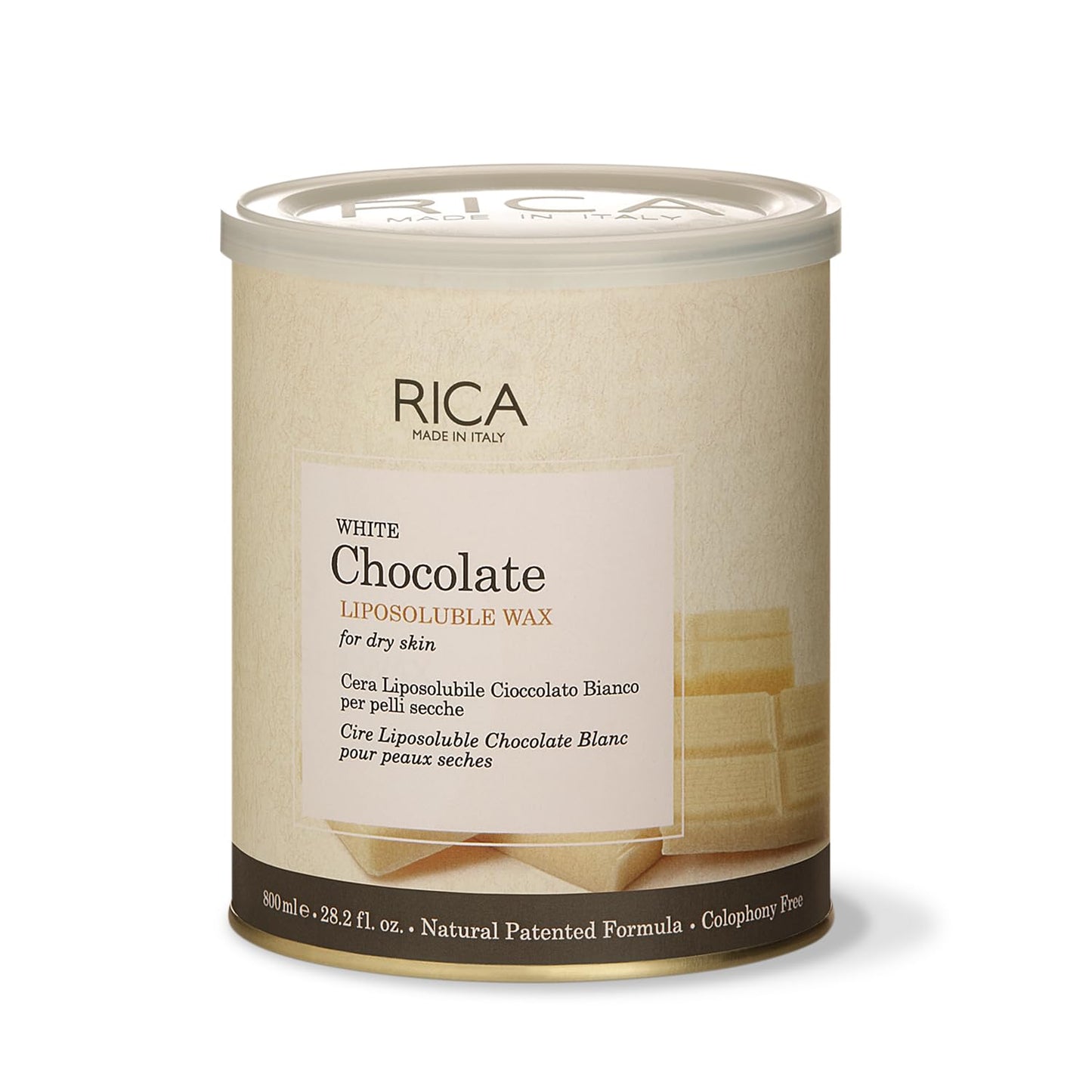 Rica White Chocolate Liposoluble Body Wax for Sensitive Dry Skin