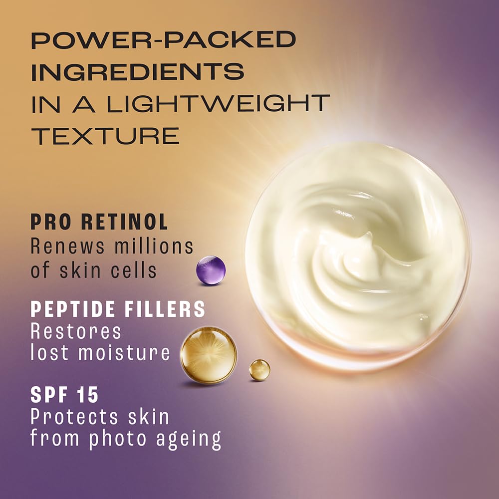 Lakme Retinol Advanced Renewal Day Creme: Pro-Retinol Peptide Complex SPF 15 PA++