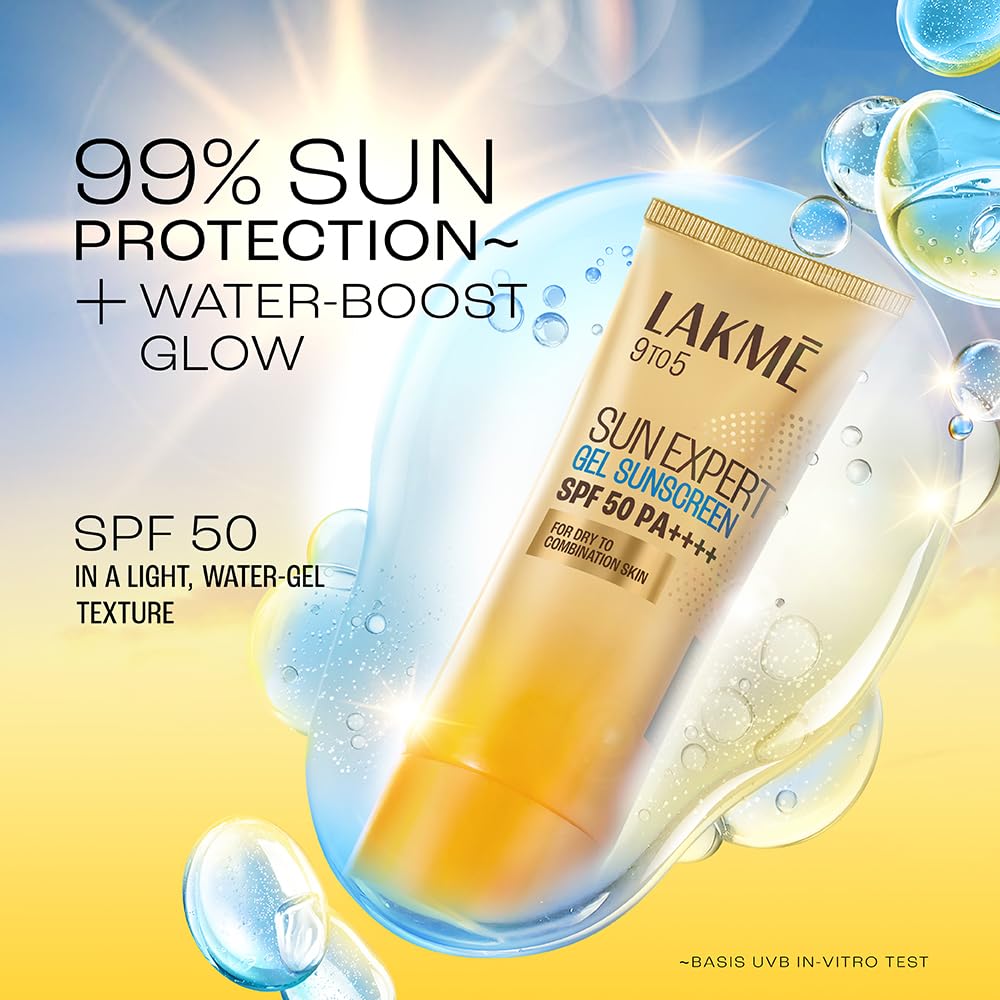 Lakmē Sun Expert SPF 50 Non-Sticky Gel Sunscreen with Niacinamide