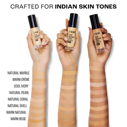 Lakme Forever Matte Longwear Foundation SPF 15 Niacinamide Radiant Long-Lasting Finish