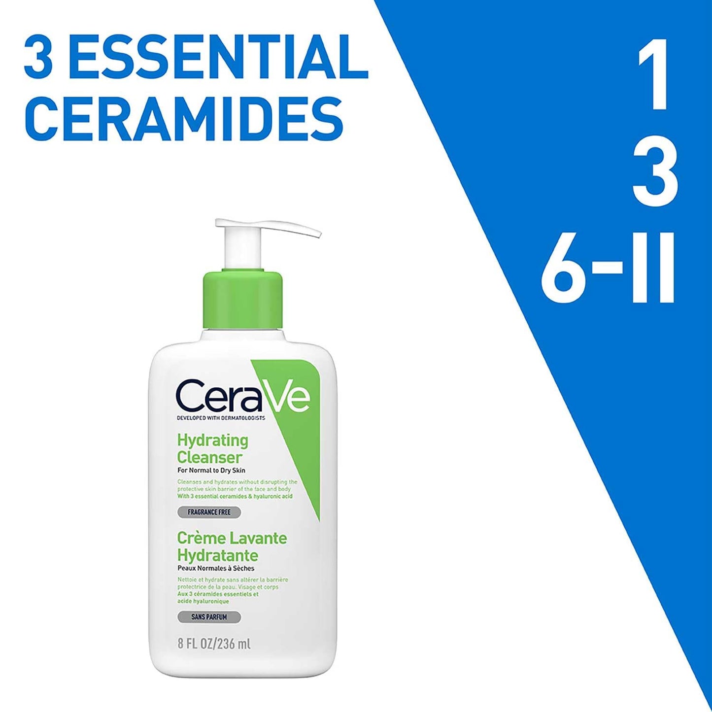 CeraVe Hydrating Facial Cleanser for Normal to Dry Skin