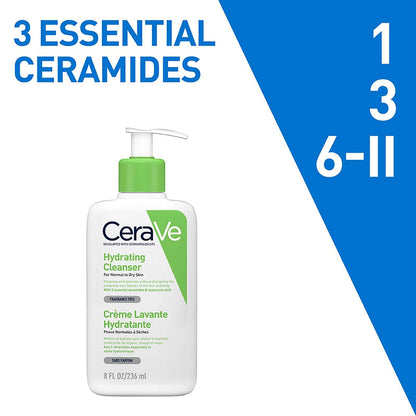 CeraVe Hydrating Facial Cleanser for Normal to Dry Skin