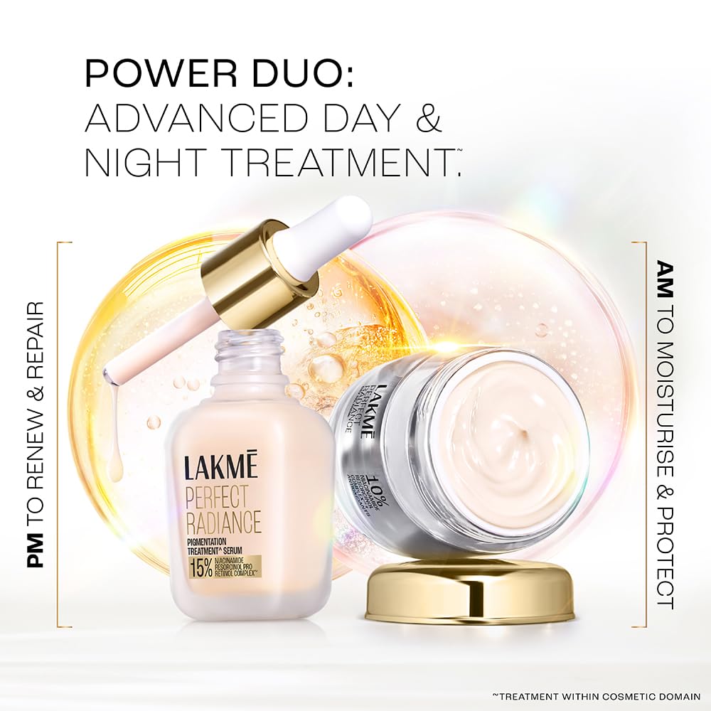 Lakme Perfect Radiance 15% Niacinamide Resorcinol Pro Retinol Pigmentation Treatment Serum