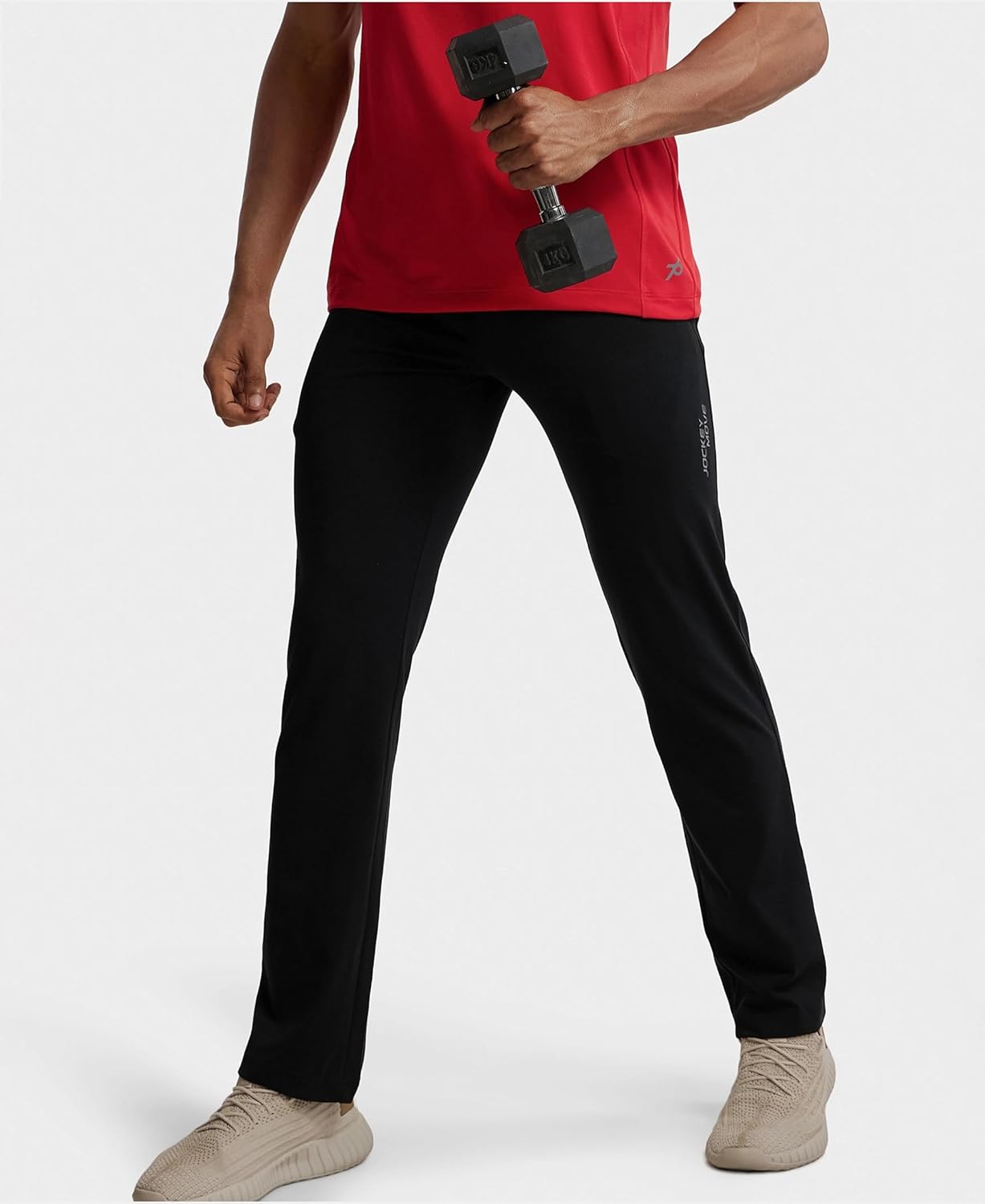 Jockey Men's Super Combed Cotton Rich Slim Fit Mid Rise Trackpants