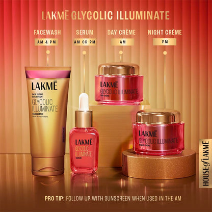 Lakmé Glycolic Illuminate Face Wash with Glycolic Acid for Glowing Skin