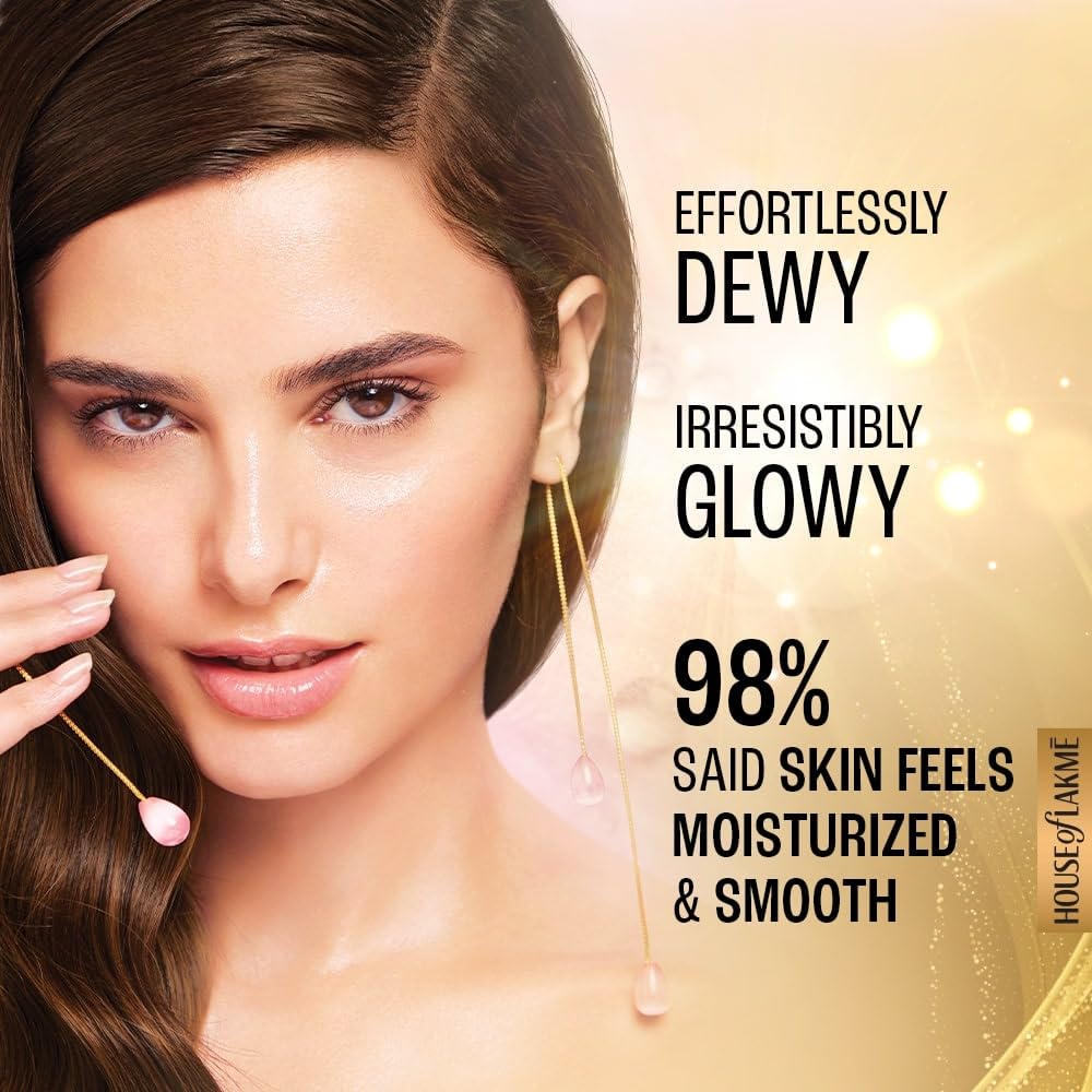 LAKMÉ Dew Drama Gel Creme: Pro-Ceramides, Vitamins E, B, F for Radiant Skin
