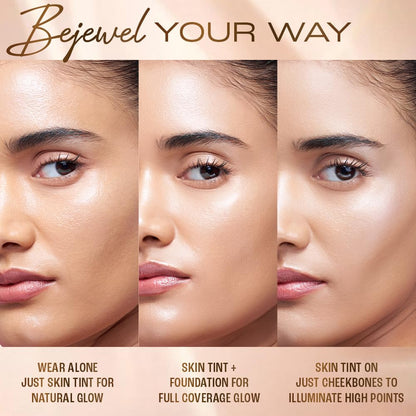 Lakme Be-Jewel Luminous Skin Tint: 24HR Lasting, Light-Reflecting Glow, Warm Beige