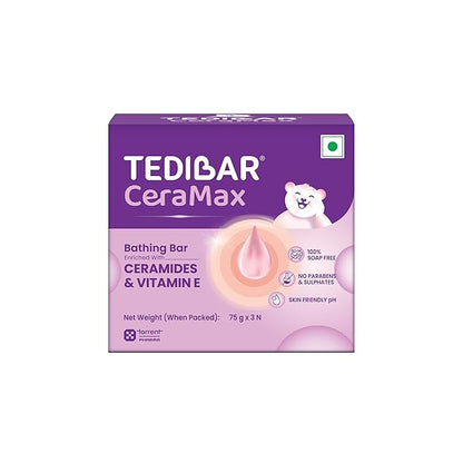 Tedibar Ceramax Soap Free Baby Bathing Bar Pack of 3