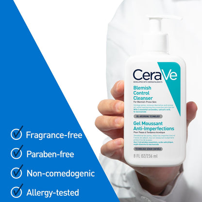CeraVe Blemish Control Cleanser with 2% Salicylic Acid and Niacinamide