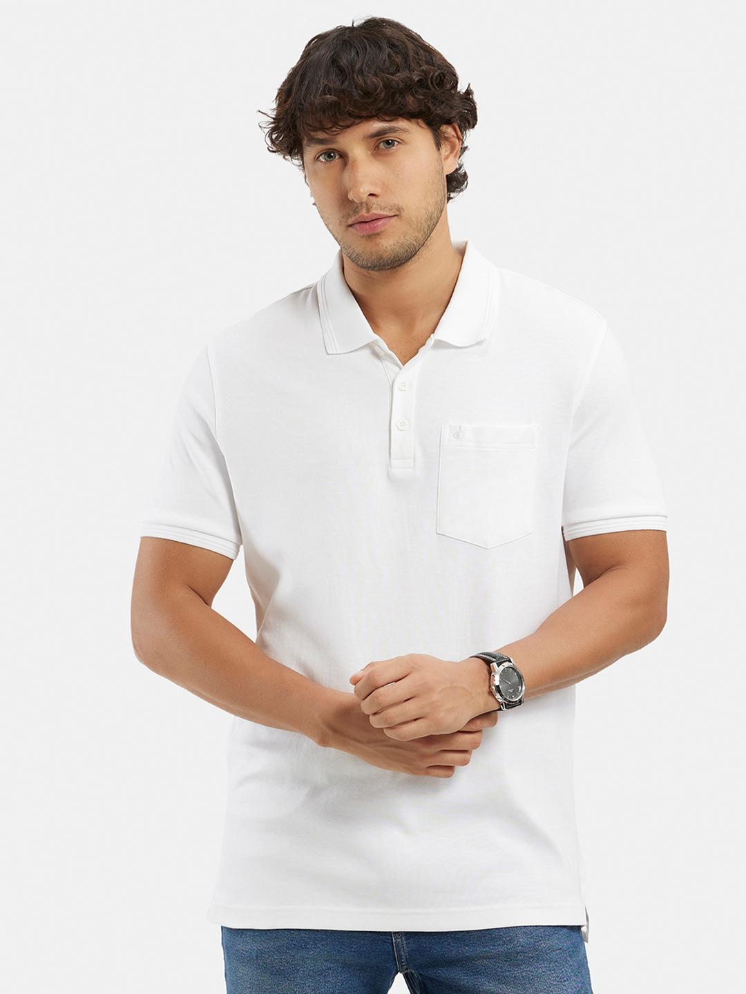 Jockey Super Combed Cotton Rich Solid Polo T-shirt with Chest Pocket