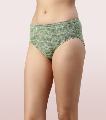 Enamor Chic Cotton Mid-Waist Hipster Panty 3-Pack with Antimicrobial Stain Release