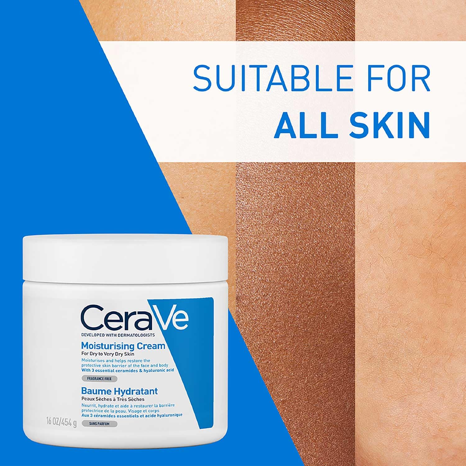 CeraVe Moisturizing Cream for Dry Skin with Hyaluronic Acid 16oz