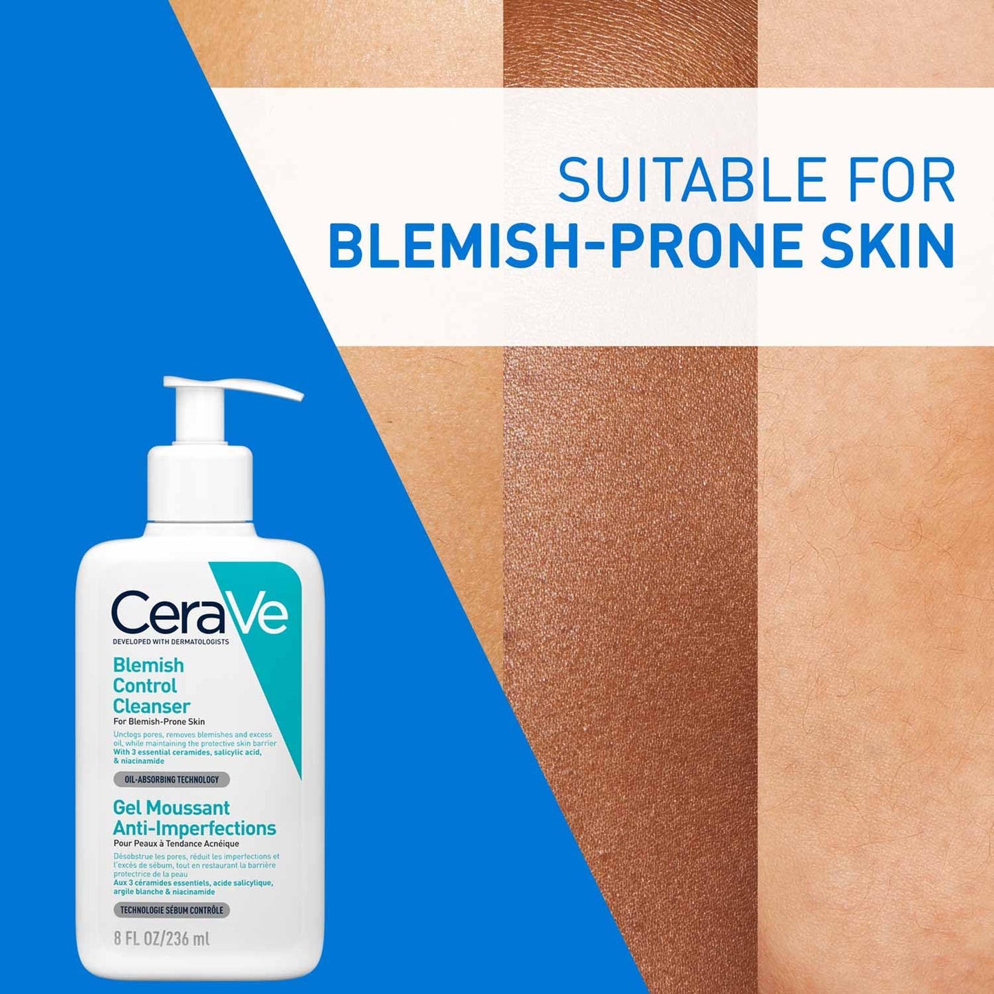 CeraVe Blemish Control Cleanser with 2% Salicylic Acid and Niacinamide