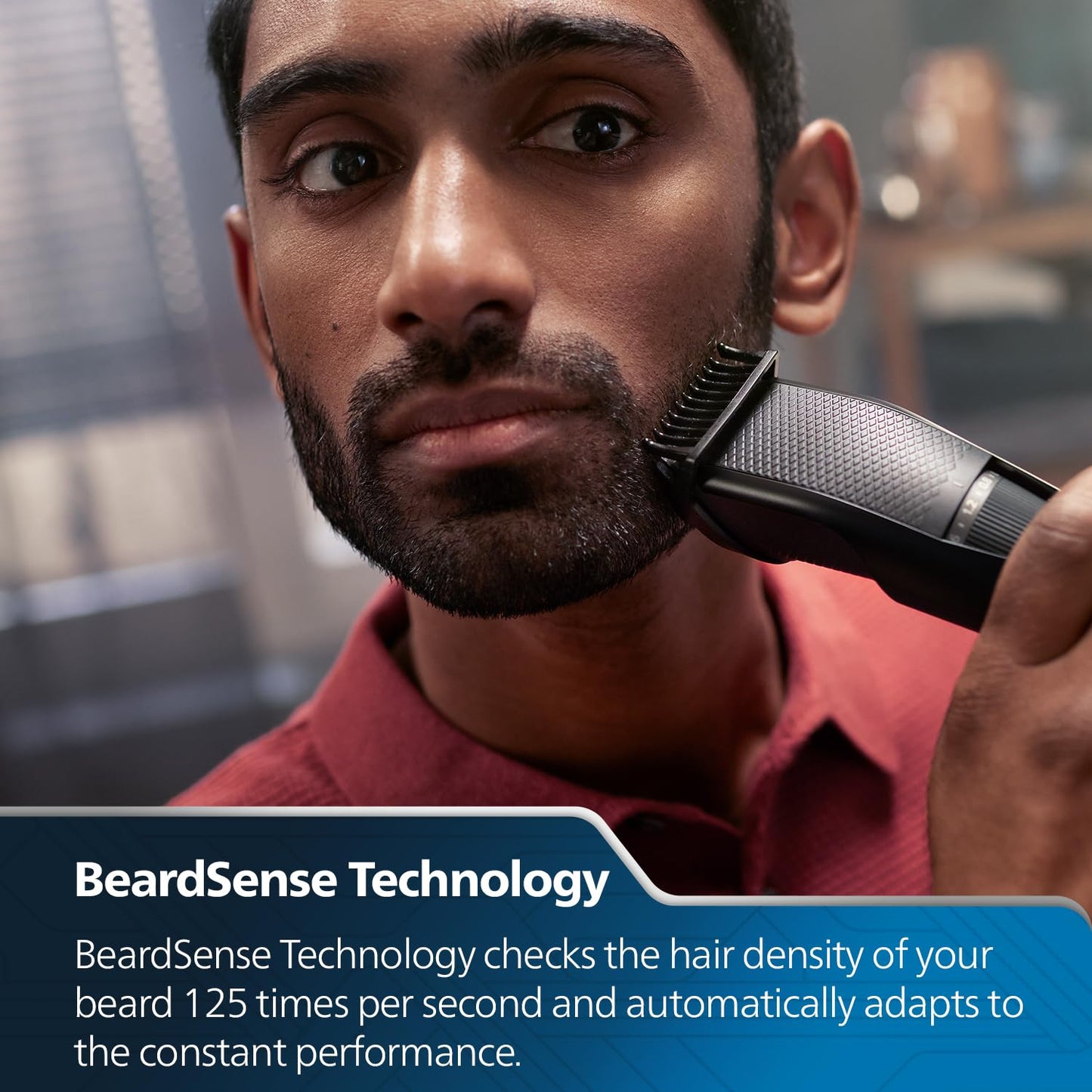 Philips Pro Beard Trimmer with Titanium Blades and 20 Length Settings