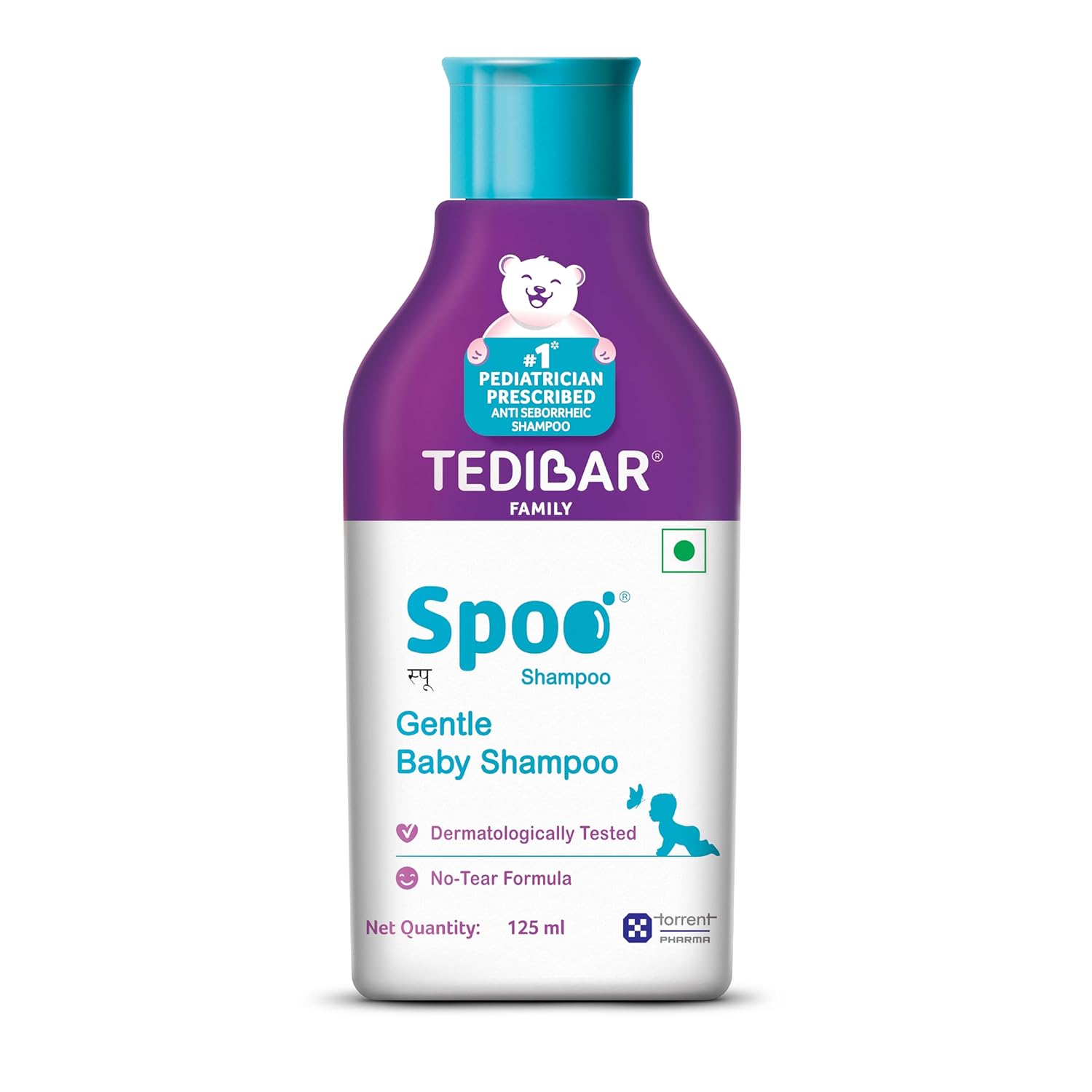 Spoo No-Tear Formula Gentle Baby Shampoo 125ml for Healthy Scalp