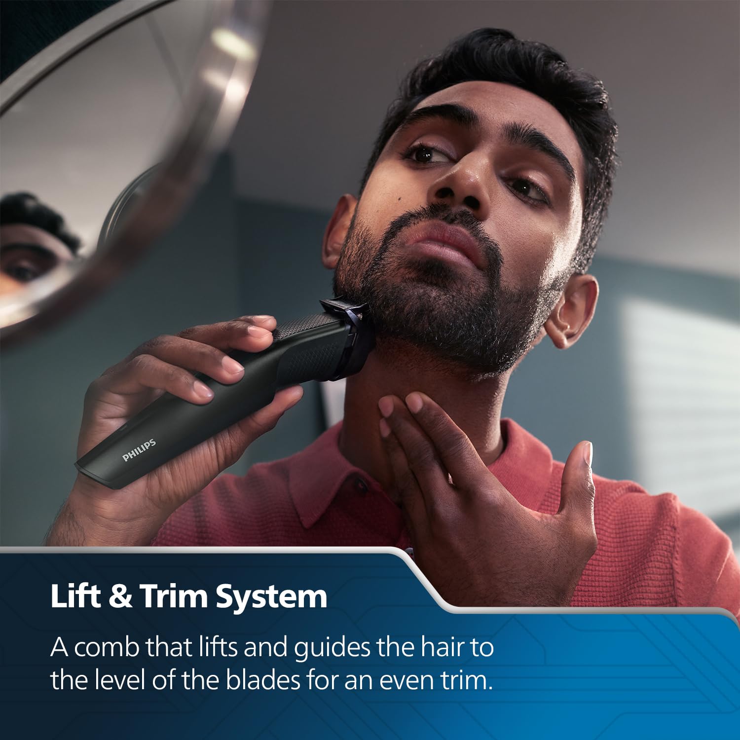 Philips Pro Beard Trimmer with Titanium Blades and 20 Length Settings