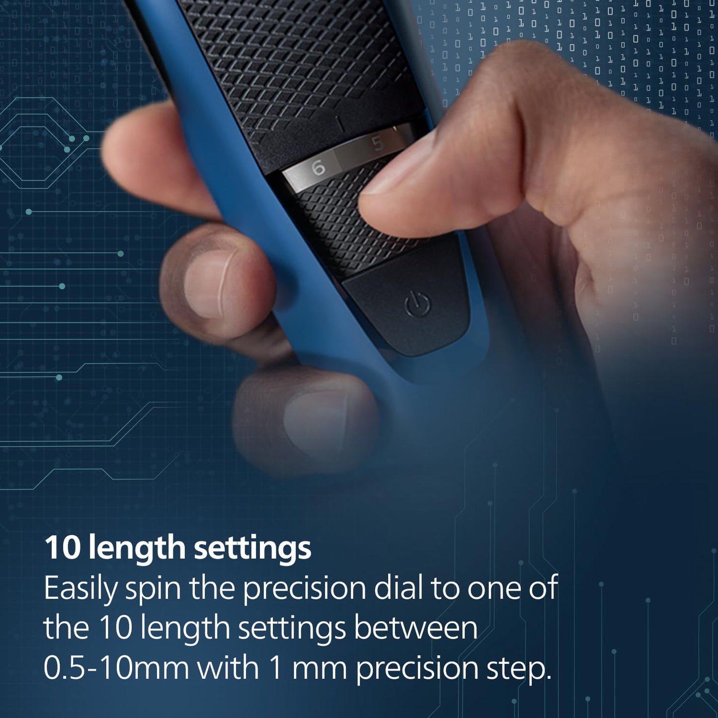 Philips BT3303/30 Cordless Beard Trimmer with 10 Length Settings