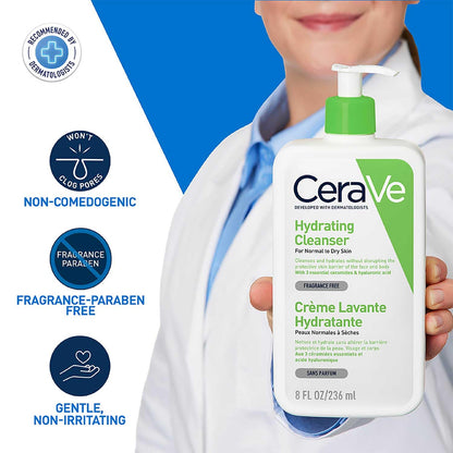 CeraVe Hydrating Facial Cleanser for Normal to Dry Skin