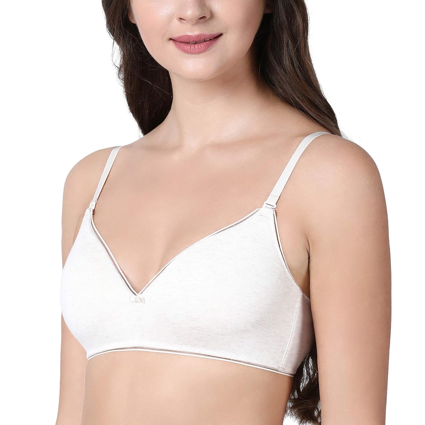 Enamor Women's Cotton Everyday T-Shirt Bra, Padded, Wirefree, High Coverage