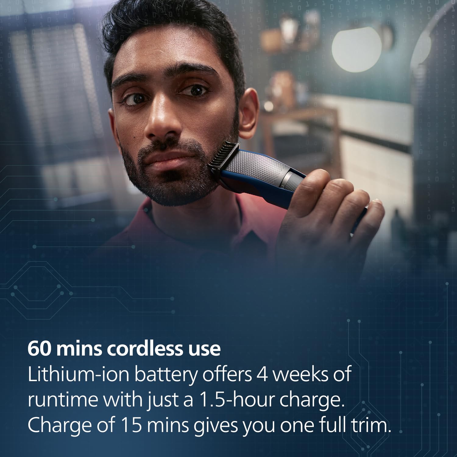 Philips BT3303/30 Cordless Beard Trimmer with 10 Length Settings