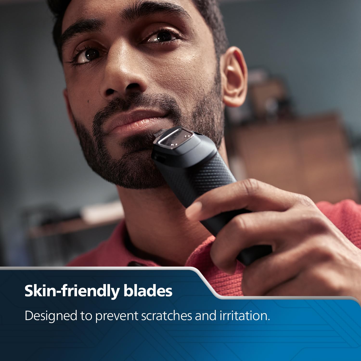 Philips Pro Beard Trimmer with Titanium Blades and 20 Length Settings