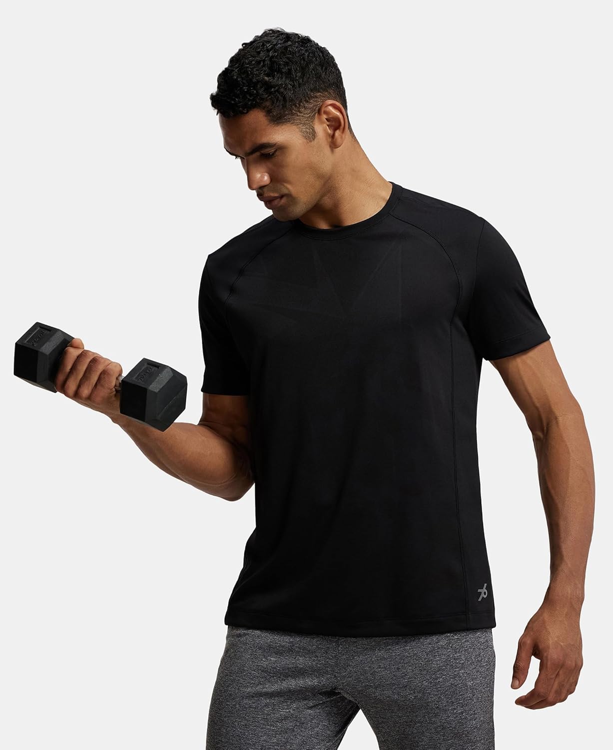Jockey Men's MV15 Microfiber Breathable Performance T-Shirt for Gym & Running