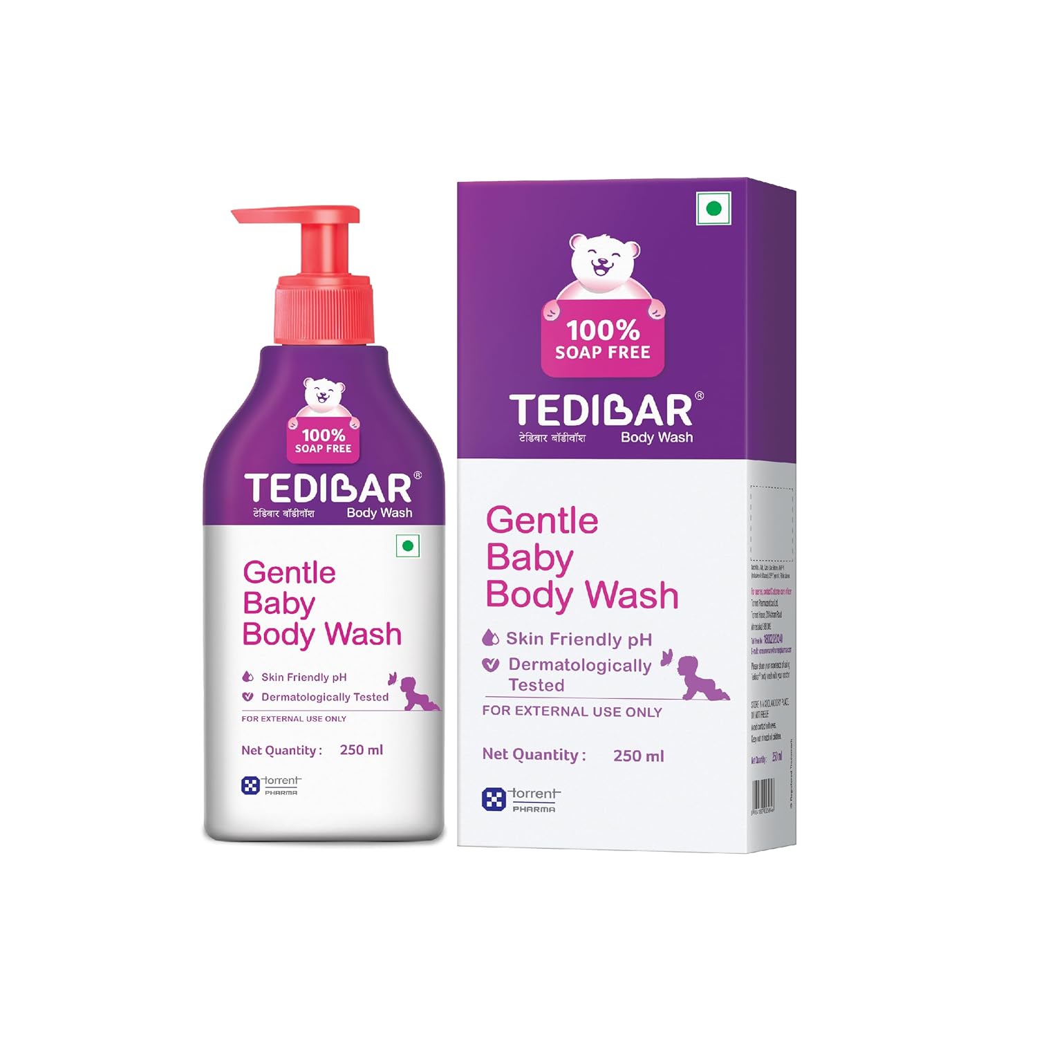 Tedibar Gentle Soap-Free Baby Body Wash for Sensitive Newborn Skin