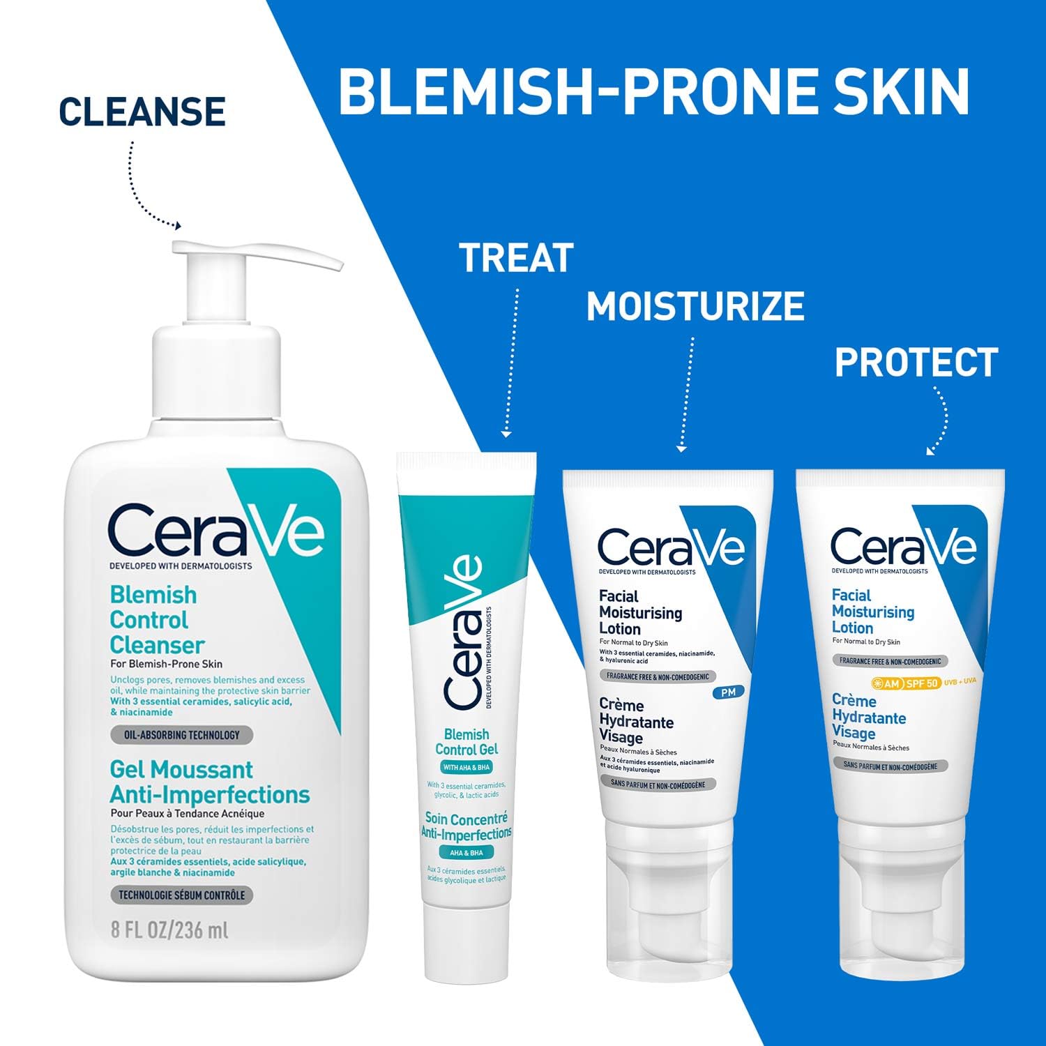 CeraVe Blemish Control Cleanser with 2% Salicylic Acid and Niacinamide