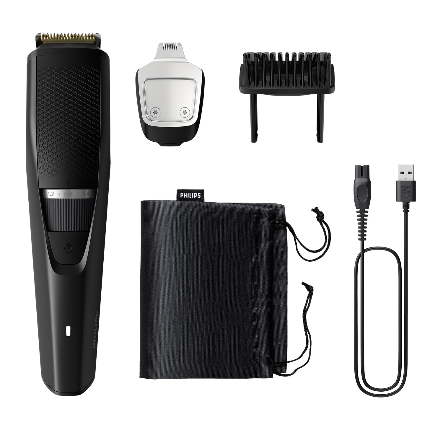 Philips Pro Beard Trimmer with Titanium Blades and 20 Length Settings