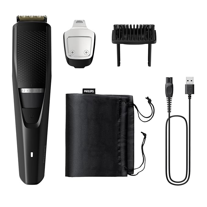 Philips Pro Beard Trimmer with Titanium Blades and 20 Length Settings