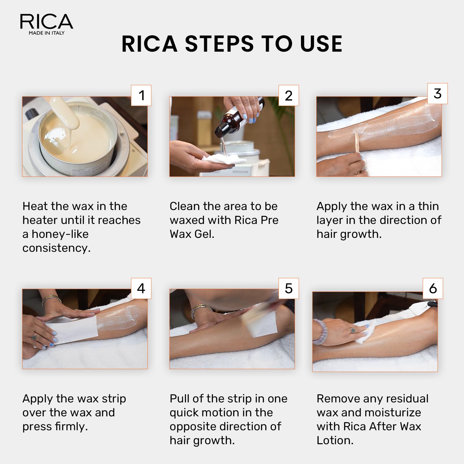 Rica White Chocolate Liposoluble Body Wax for Sensitive Dry Skin