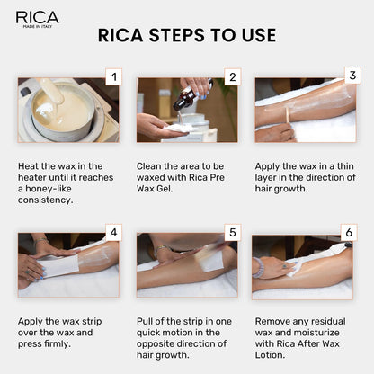 Rica White Chocolate Liposoluble Body Wax for Sensitive Dry Skin