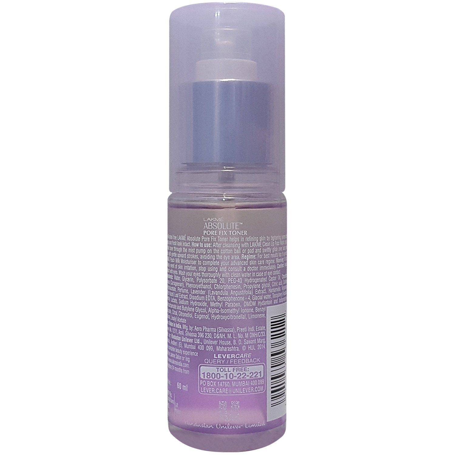 Lakme Absolute Pore Fix Toner: Alcohol-Free Skin Refresh, Tightens Pores, 60ml Bottle