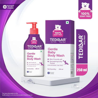 Tedibar Gentle Soap-Free Baby Body Wash for Sensitive Newborn Skin