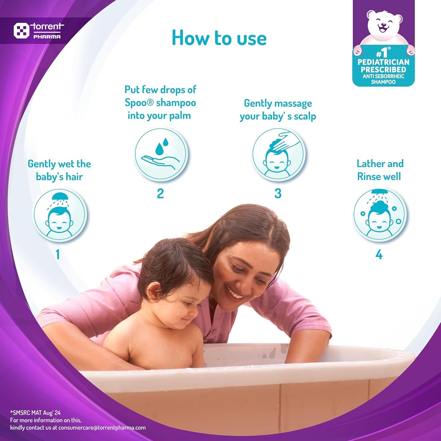 Spoo No-Tear Formula Gentle Baby Shampoo 125ml for Healthy Scalp