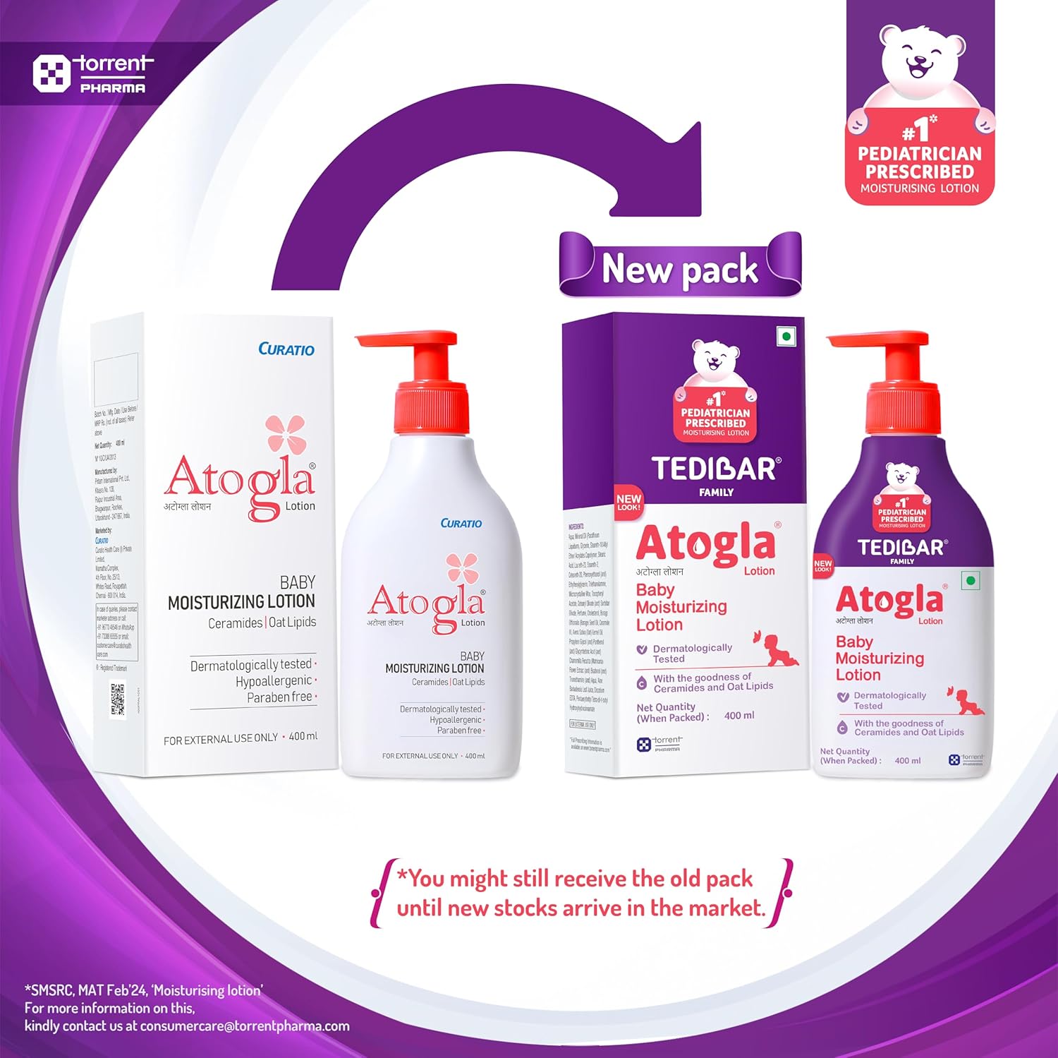 Atogla Hydrating Baby Lotion: Ceramides & Oat Lipids for Gentle Skin Care